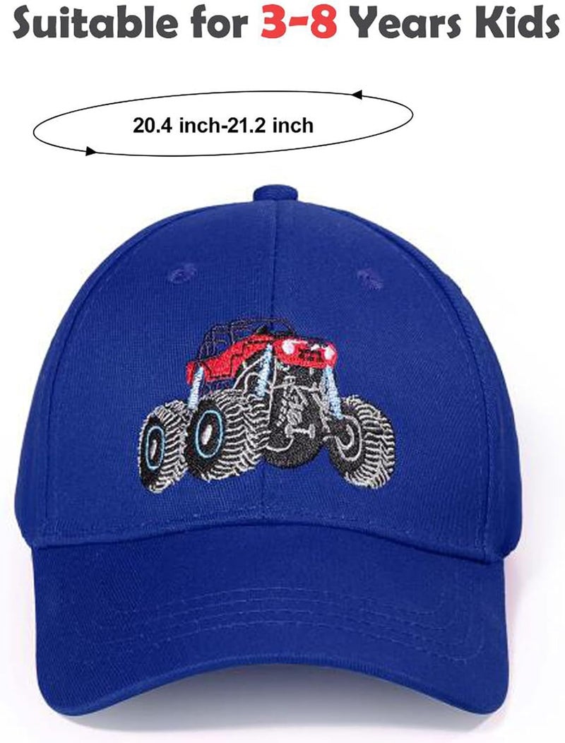 ACTLATI Embroidered Fire Truck Baseball Caps for Toddler Boys Girls Funny Cotton Hat Adjustable Dad Summer Sun Hat 3-8 Years - Image 2